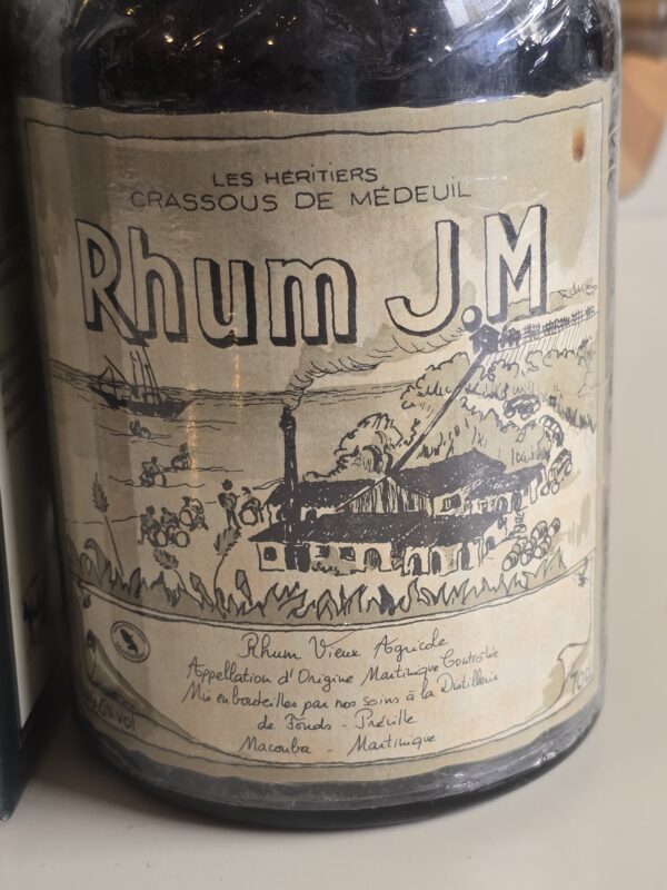 RHUM VIEUX JM 70 CL 49.6° MILLESIME 1993 10 ANS – Image 2
