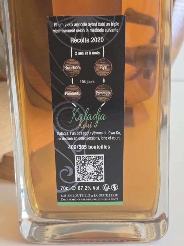 RHUM VIEUX MONTEBELLO 70 CL 67.2° CUVEE KALADJA KOUT  2020 – Image 3