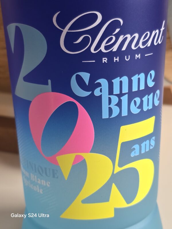 RHUM BLANC CLEMENT 70 CL 50° CANNE BLEUE 2025 – Image 2
