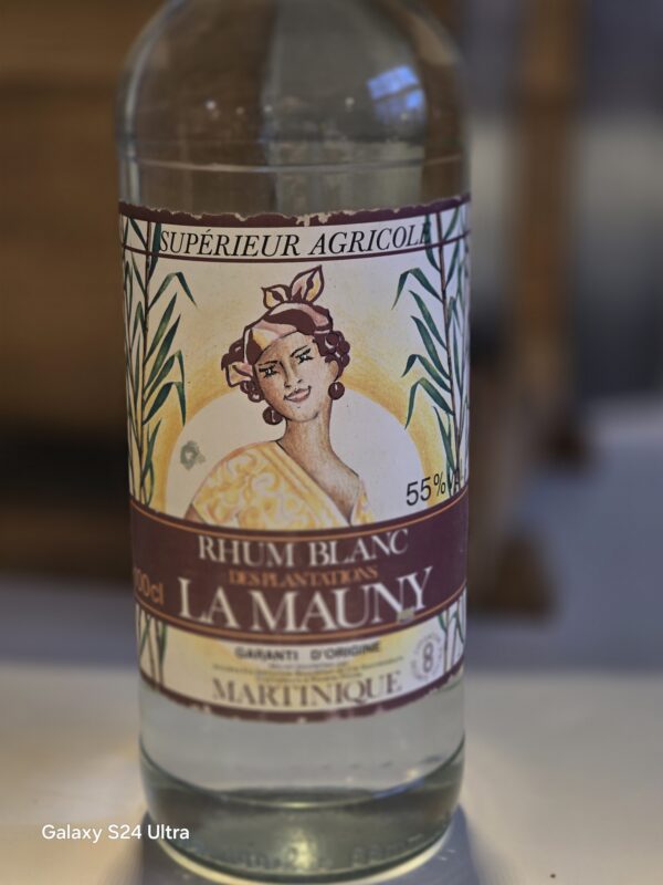 RHUM BLANC LA MAUNY 1 L 55° CIRCA 1983 – Image 2