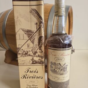 RHUM VIEUX TROIS RIVIERES 70 CL 45° MILLESIME 1986 LABEL ROUGE