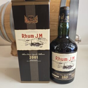 RHUM VIEUX JM 70 CL 46.6° MILLESIME 2001 BRUT DE FUT