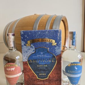 COFFRET RHUM BLANC BIELLE 2X50 CL 59° AMPHORE COTE TERRE ET AIR