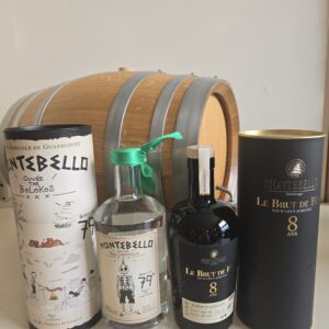 DUO RHUM BLANC ET VIEUX MONTEBELLO 70 CL CUVEE BOLOKOS 4 79° / VIEUX 8 ANS BDF