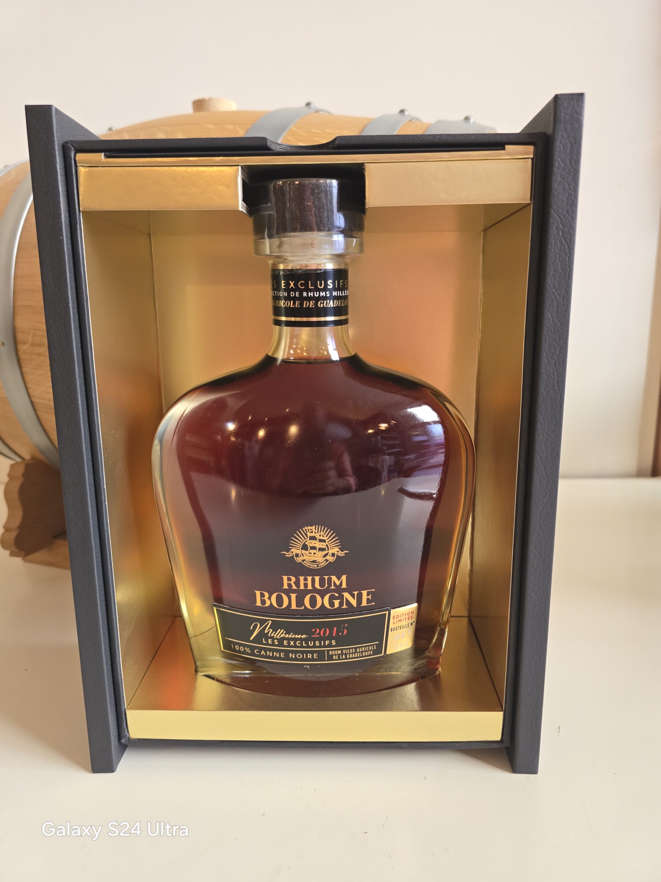 RHUM VIEUX BOLOGNE 70 CL 61.3 ° MILLESIME 2015 LES EXCLUSIFS