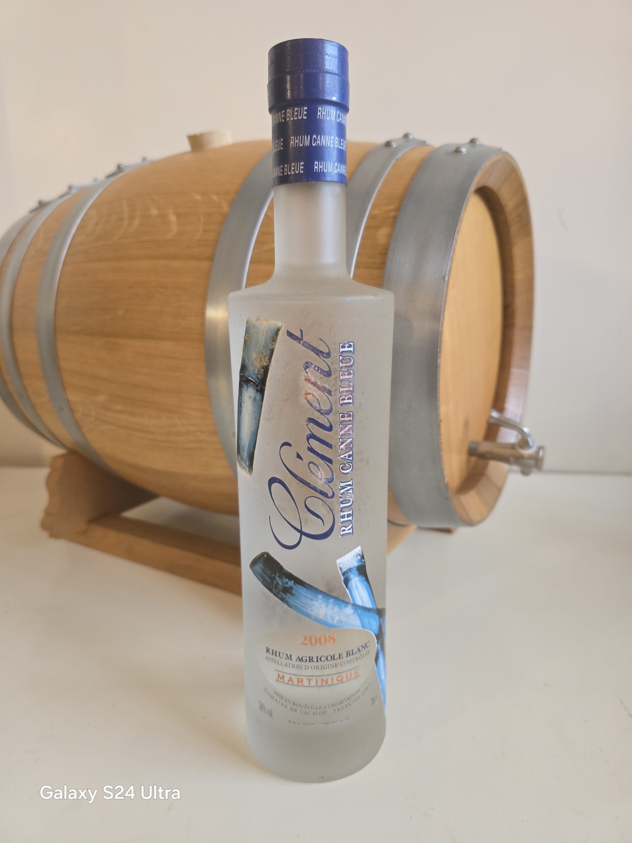 RHUM BLANC CLEMENT 70 CL 50° CANNE BLEUE 2008