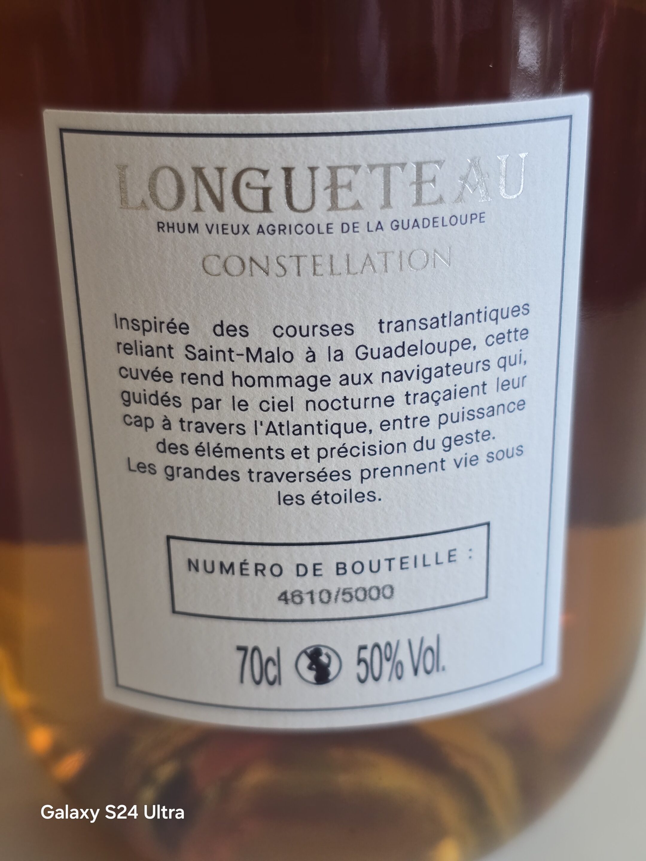 RHUM VIEUX LONGUETEAU CONSTELLATION 70 CL 50 ° – Image 2